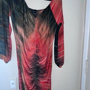 long sleeves long dress